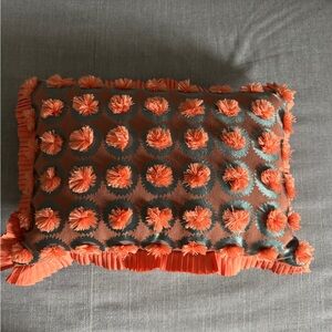 Opalhouse Orange and Teal Textured Pillow